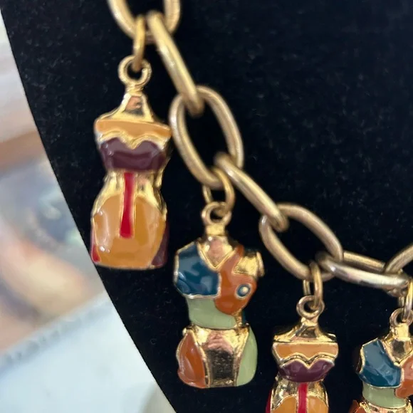 Rare Vintage Jean Paul Gaultier Statement “Corsets” Charm Necklace - Picture 3 of 12